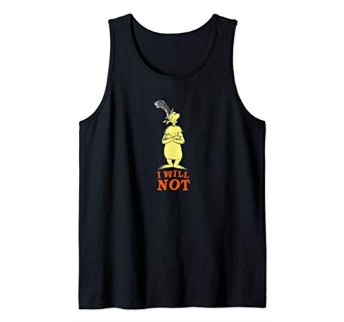 Dr. Seuss Green Eggs and Ham  inchI Will Not inch Tank Top