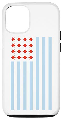 iPhone 12/12 Pro Chicago American Flag with Stars  and  Stripes Case
