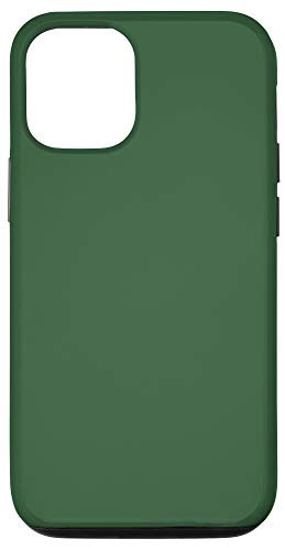 iPhone 12/12 Pro Olive Color Solid Green Stocking Stuffer Gift for Men Case