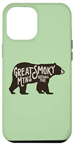 iPhone 12 Pro Max Smoky Mountain National Park Black Bear Lettering Graphic Case