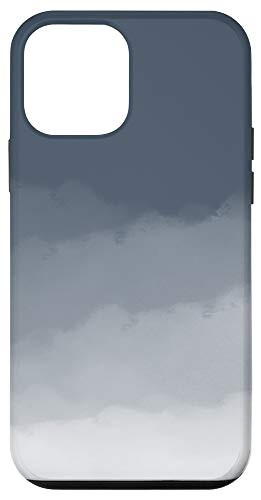 iPhone 12 mini Slate Gray Watercolor Ombre Case