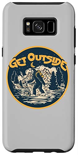 Galaxy S8plus Get Outside Hiking Sasquatch  and  Mountains Outdoor Bigfoot Case