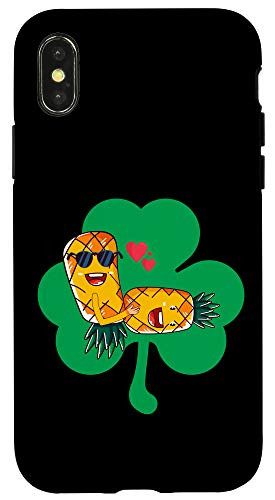 iPhone X/XS Irish Swinger Upside Down Pineapple Having Sex Shamrock Case