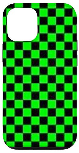 iPhone 12/12 Pro Green Buffalo Plaid Checkered Check Cell Phone Case Gift Case