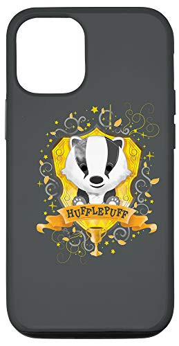 iPhone 12/12 Pro Harry Potter Watercolor Hufflepuff Crest Case