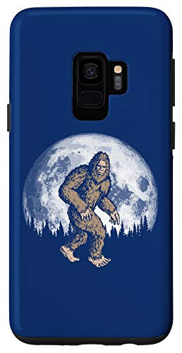 Galaxy S9 Retro Bigfoot Silhouette Moon Night Stroll Vintage Sasquatch Case