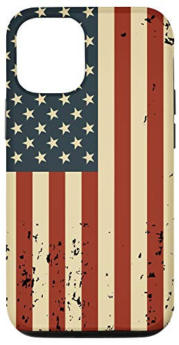 iPhone 12/12 Pro American Flag Vintage Phone Case US Stars and Stripes Case