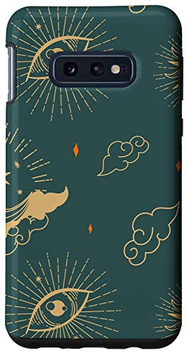 Galaxy S10e Astrology Mystical Pattern Dark Slate Gray Case
