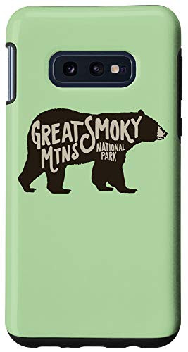 Galaxy S10e Smoky Mountain National Park Black Bear Lettering Graphic Case