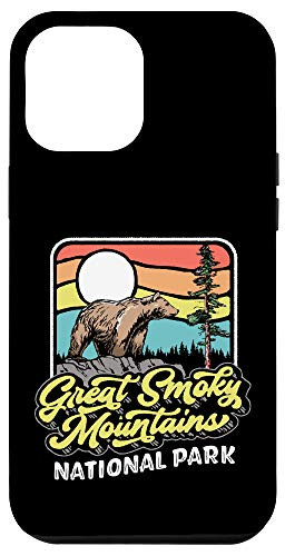 iPhone 12 Pro Max Retro Great Smoky Mountains Bear Vintage Graphic Case