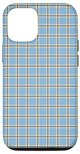 iPhone 12/12 Pro Buffalo Plaid Blue Checkered Check Cell Phone Case Gift Case