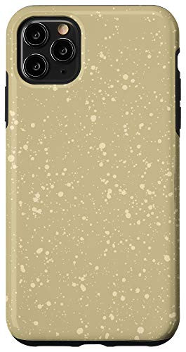iPhone 11 Pro Max Taupe Beige Olive Neutral Abstract Paint Splatters Cool Case