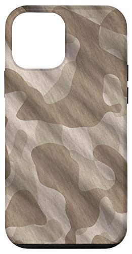 iPhone 12 mini Brown Tan Camo Patterned Camouflage Cover Case