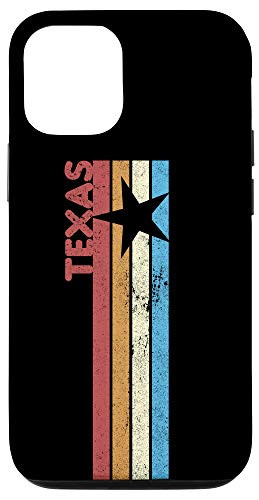 iPhone 12/12 Pro Retro 70s Rainbow Stripe Texas Star Distressed Case