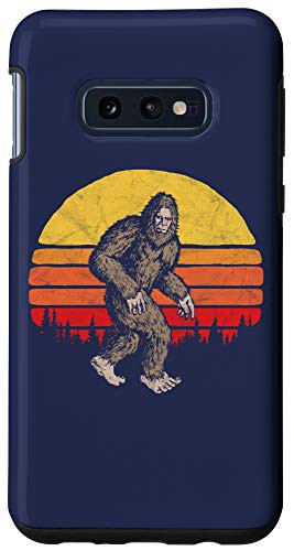 Galaxy S10e Retro Bigfoot Silhouette Sunset Vintage 80's Believer Case
