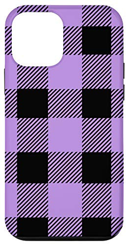 iPhone 12 mini Lavender Buffalo Plaid Check Fall Checkered Pattern Casual Case