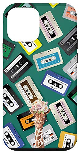 iPhone 12 mini Giraffe Vintage Retro Cassette Tape Classic Pattern Case