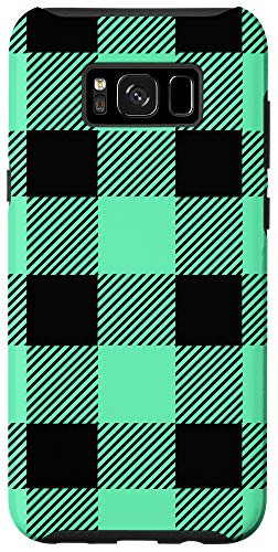 Galaxy S8plus Seafoam Green Buffalo Plaid Check Fall Checkered Pattern Case