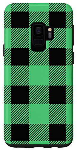 Galaxy S9 Emerald Buffalo Plaid Check Fall Checkered Pattern Casual Case