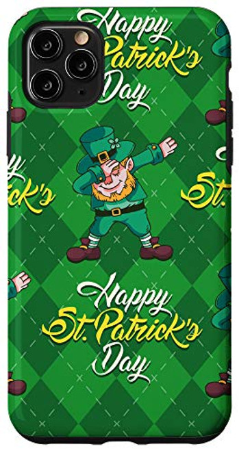 iPhone 11 Pro Max Happy St. Patrick's Day Elf Checkered Dab St. Patrick's Day Case iPhone 11 Pro Max Happy St. Patrick's Day Elf Checkered Dab St. Patrick's Day Case