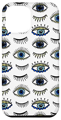 iPhone 12 Pro Max Evil Eye Lucky Charm Blue Yellow Symbol Good Luck Gift Case