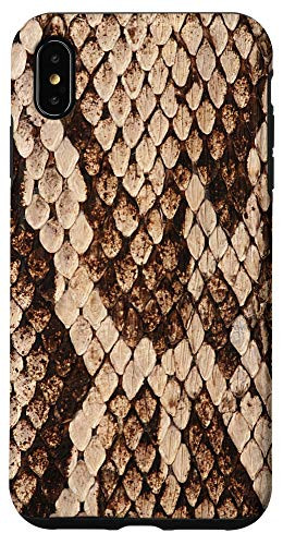 iPhone XS Max The Trendy Beige Light Brown Snakeskin Reptile Python Snake Case