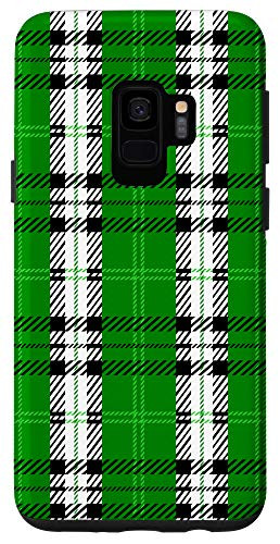 Galaxy S9 Green Buffalo Plaid Check Fall Pattern Graphic Cute Casual Case