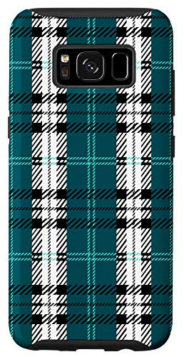 Galaxy S8 Midnight Green Buffalo Plaid Check Fall Pattern Graphic Cute Case