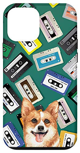 iPhone 12 mini Welsh Corgi Dog Vintage Retro Cassette Tape Classic Pattern Case