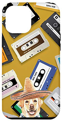 iPhone 12 Pro Max Labrador Retriever Mexican Hat Vintage Mixtape Cassette Tape Case