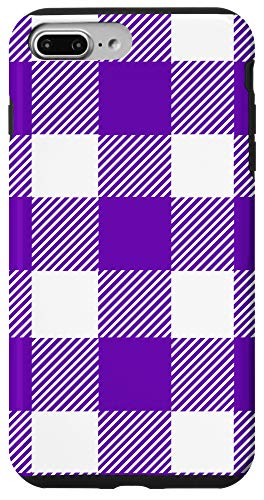 iPhone 7 Plus/8 Plus Purple Buffalo Plaid Check Fall Checkered Pattern Casual Case