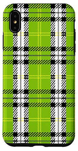 iPhone XS Max Grass Buffalo Plaid Check Fall Pattern Graphic Cute Casual Case