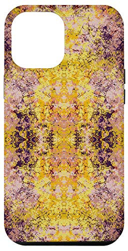 iPhone 12 Pro Max Colorful Abstract Yellow Beige Bohemian Chic Mandala Design Case