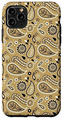 iPhone 11 Pro Max Beige Handkerchief Bandana Paisley Pattern Case