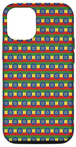 iPhone 12/12 Pro Ethiopia Artistic Flag Star Pattern - Ethiopian Pride Case