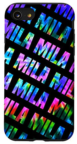 iPhone SE (2020) / 7 / 8 Custom Mila Phone Cover Black Personalized Tie Dye Case