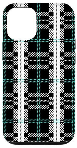iPhone 12/12 Pro Black Buffalo Plaid Check Fall Decorative Pattern Graphic Case