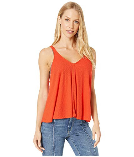 Free People Dani Tank Top Bright Red MD