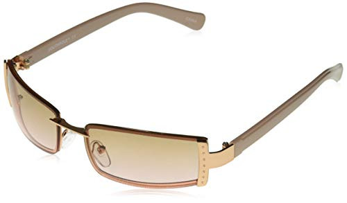 Southpole 1022SP Slim Rectangular Metal UV Protective Sunglasses   Wear All-Year   A Gift of Youth, 65 mm, Rose Gold