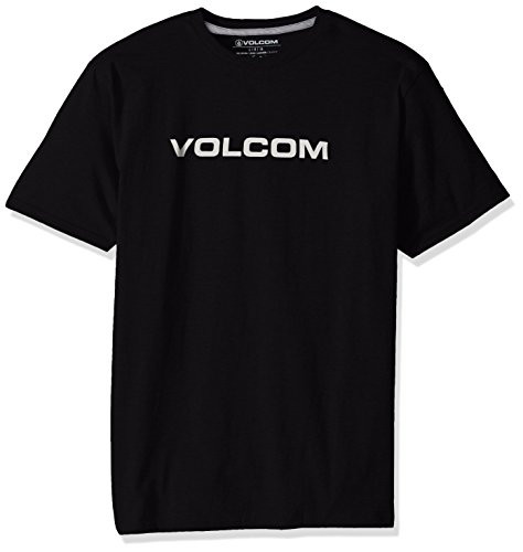 Volcom Men's Crisp Euro Short Sleeve Tee, Black, XXLarge