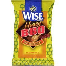 Wise, Potato Chips, Honey BBQ, 6.75oz Bag (Pack of 3)