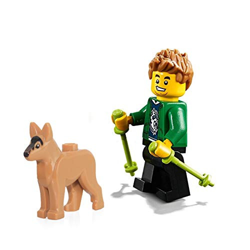 LEGO City Outdoor Minifigure: Hiker (with German Shepard & Walking Sticks) 60202 LEGO City Outdoor Minifigure: Hiker (with German Shepard & Walking Sticks) 60202