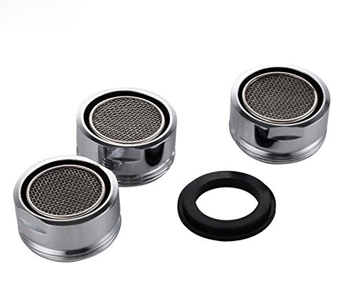 3 Packs Low Flow Faucet Aerator - 24 mm Male Thread Faucet Bubbler Sink Aerator/Laminar Bubble Water Saving Faucet Aerator with Gasket for Kitchen and Bathroom.