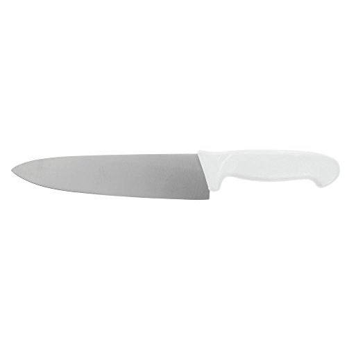 HUBERT Cook's Knife Stainless Steel with White Polypropylene Handle - 8 inchL Blade HUBERT Cook's Knife Stainless Steel with White Polypropylene Handle - 8 inchL Blade