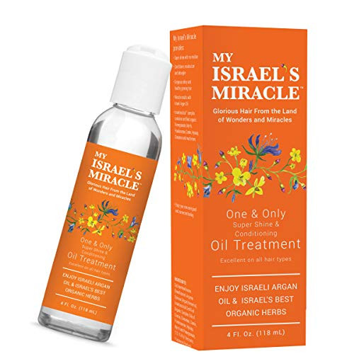 Argan Oil Hair Treatment - Hair Oil for Shine Conditioning Moisturizing - Argan Oil Infused with Organic Herbs from Israel for All Hair Types