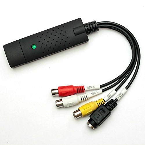 Ruiqas USB 2.0 VHS To PC DVD Converter with Driver CD Video Audio Capture Card Adapter