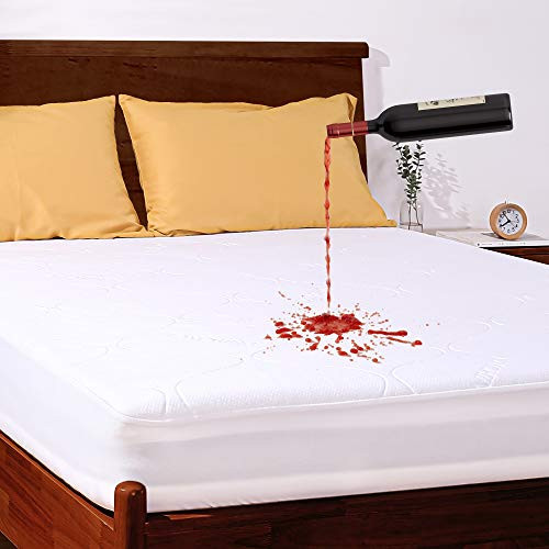 Joyching Waterproof Mattress Protector Full Size, Cooling Bamboo and Microfiber 3D Air Breathable Mattress Pad Cover, Noiseless Fitted Mattress Protector, Deep Pocket Bed Cover (Vinyl Free) Joyching Waterproof Mattress Protector Full Size, Cooling Bamboo and Microfiber 3D Air Breathable Mattress Pad Cover, Noiseless Fitted Mattress Protector, Deep Pocket Bed Cover (Vinyl Free)
