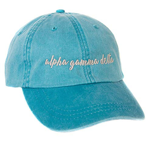 Alpha Gamma Delta (N) Sorority Baseball Hat Cap Cursive Name Font Alpha Gam (Bright Blue - N) Alpha Gamma Delta (N) Sorority Baseball Hat Cap Cursive Name Font Alpha Gam (Bright Blue - N)