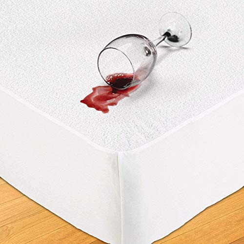 Full Size Mattress Protector Cover Waterproof Matressprotector Terry Cotton Soft Noiseless White Machine Washable Bedcovers Deep Pocket 54 inchx75 inch for Pets Kids Adults Full Size Mattress Protector Cover Waterproof Matressprotector Terry Cotton Soft Noiseless White Machine Washable Bedcovers Deep Pocket 54 inchx75 inch for Pets Kids Adults