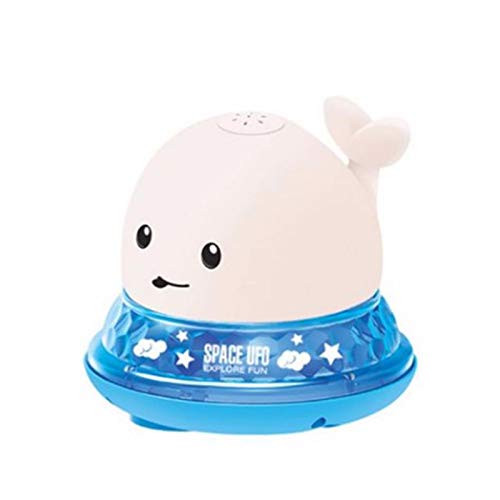 Yuanbbo Cute Whale Baby Bath Toys, Whale Induction Water Spray Toys, Automatic Induction Sprinklers with LED Colorful Lights, Toddler Bathtub Toys, Children's Bath Time Gifts